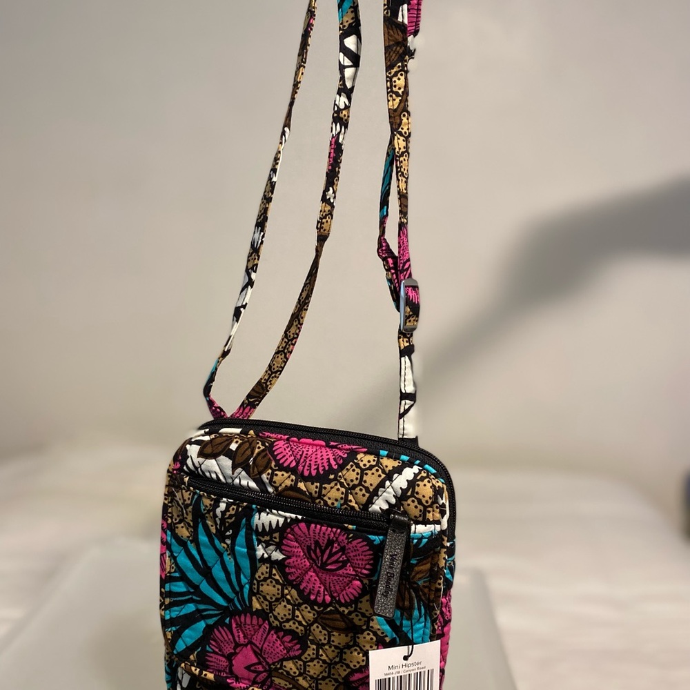 Floral Canyon Road mini Hipster Crossbody Bag - Pink, Blue, Brown